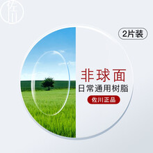 佐川防蓝光镜片超薄非球面镜片1.74防辐射高度近视眼镜片 1.67非球面（副）