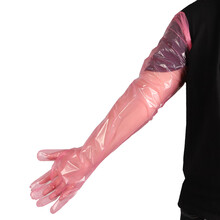 耐尔尼 兽用一次性长臂手套猪羊牛用母猪助产检查手套养殖兽医接生手套 红色（10包500只）