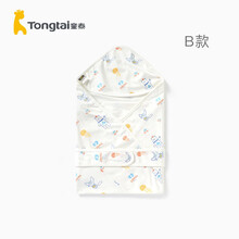 童泰床品春夏季抱被男女宝宝纯棉抱毯婴儿包巾 狐狸丨B款 80x80cm