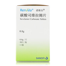 诺维乐 碳酸司维拉姆片 0.8g*30片*1瓶思维拉姆片肾脏病高磷血症治疗肾炎 标准装