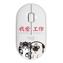 罗技（Logitech）Pebble无线蓝牙鼠标轻音便携鼠标-吾皇系列（白）