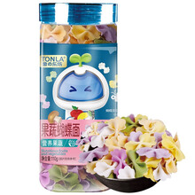 童乐坊TONLA 果蔬蝴蝶面条宝宝主食儿童营养趣味健康面条 水果蔬菜面 110g/罐