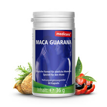 德国Medicura每德 高浓度玛卡玛咖瓜拿纳精华胶囊两性健康 60粒/瓶