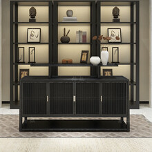 格灿新中式餐边柜实木储物柜玄关柜玄关桌供桌茶水柜酒柜禅意供桌条案 玄关柜1500*450*1050