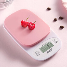 香山（康美）厨房秤家用电子秤食物秤烘培电子称0.1g/3kg高精度多功能固液两用EK3292 粉色