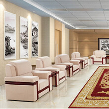 佛拉基米贵宾沙发接待室沙发茶几组合现代简约商务办公沙发贵宾室布艺沙发会客室接待沙发办公室沙发茶几组合 配套沙发巾四件套