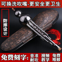 云南防摔葫芦丝乐器初学者专业演奏型儿童小学生入门自学 可拆嘴镀银色C调【全套赠品】