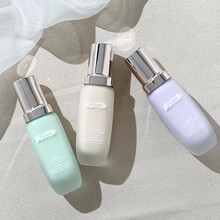 novo隔离霜妆前乳女打底保湿补水隐毛孔控油油性肤质遮瑕提亮肤色 紫色+绿色