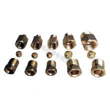 滑块油管接头数控机床卡套接头铜管铝管尼龙管油嘴接头内卡PD直通 PD818(G1/8接Φ8)