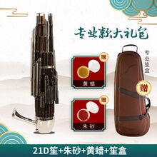 宏艺凤鸣14簧17簧21簧初学专业扩音紫竹圆笙方笙厂家直销 21D笙+朱砂+黄蜡+笙盒