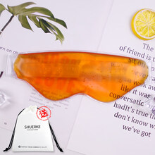 予新卫冰敷眼睛罩冰眼罩冷敷热敷消肿冰凉眼疲劳双眼皮术后眼袋缓解冰袋 无孔BF眼罩橘色+收纳袋(白)