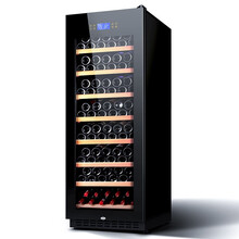 尊堡 BJ-408A 红酒柜恒温酒柜冰吧家用客厅办公室红酒柜子雪茄饮料干货茶叶水果冷藏保鲜柜玻璃展示 满配黑光珠