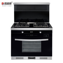 普迪奥A17《门店同款》集成灶环保灶下排式自动清洗集成一体式一体灶蒸箱烤箱一体抽烟机燃气灶具套餐 蒸烤消一体款 液化气