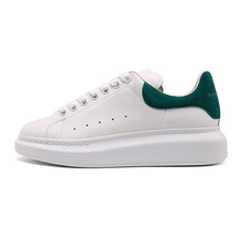 【礼品】AlexanderMcQueen麦昆新款男鞋拼接小白鞋553680WHGP7 白色9018（绿尾） 40