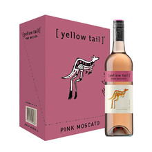 超市	黄尾袋鼠（Yellow Tail）幕斯卡桃红葡萄酒 澳大利亚进口 750ml*6瓶 整箱装