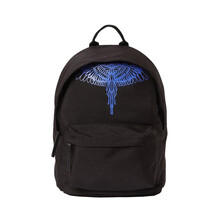 马塞洛布隆 MARCELO BURLON 男士翅膀印花背包双肩包 黑色 CMNB006E20FAB0021045  均码