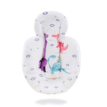 电动摇椅棉垫推车提篮安全座椅内垫保护垫保暖垫坐垫宝宝腰垫出口 恐龙棉垫 (推车餐椅安全座椅提篮通用)