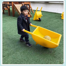 幼儿园儿童独轮手推车感统器材训练儿童独轮车玩具感统训练器材 黄色