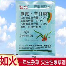 40%乙氧氟草醚·草甘膦除草剂一扫光杂草烂根连根死果园树灭草剂杂草连根枯死农药 5袋 80克/袋