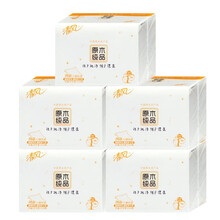 清风 清风 Breeze/ 350张单层原木纯品平板卫生纸*5包