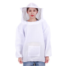 3D空气棉半身防蜂服全透气蜂衣可拆卸帽子蜜蜂防护服蜂帽养蜂蜂具