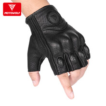 摩多狼MOTOWOLF骑装备电动车赛车越野摩托车护具半指防摔手套夏季防滑耐磨防摔骑行通用XL码