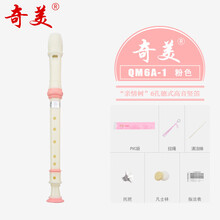 奇美6孔8孔竖笛乐器初学入门小学生儿童高音德式英式六孔八孔笛子 (情树6孔)粉色|高音