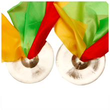 曲漾响铜镲帽镲大中小京镲三句半道具腰鼓镲军鼓镲苏钹大铙钹水镲川镲 24cm腰鼓镲+3色方巾