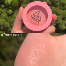 【浪漫七夕】韩国3ce单色腮红哑光南瓜裸米色脏橘玫瑰粉rose beige/NUDE PEACH #PURE CAKE甜甜蛋糕色
