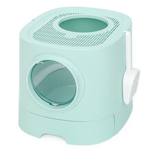 美芙白洞猫砂盆封闭式猫砂盆猫厕所特大号猫砂盆猫咪用品 抹茶绿