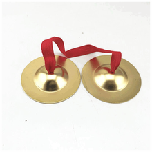 曲漾乐器原木响板圆舞板三句半木制响板儿童音乐教具玩具 宝蓝色 12厘米镲