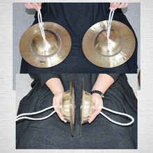 海鸥响铜28公分大帽镲30厘米川钹川盔大头鑔大顶钹乐队大铜盘鼓钗 34CM响铜大帽镲一副