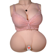 ToysHeart男用自慰器双通道免充气实体娃娃硅胶真人倒膜半身阴臀倒模男士成人性用品炮架玩具 雨宫静香(液态软胸+真人荫部) -18斤