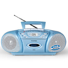熊猫6608学生学习复读机英语教学用小学生初中生收录机磁带录音机播放器卡带U盘老年人家用收音小播放机 蓝色