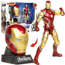 庄臣复仇者联盟4变形玩具钢铁侠变形机甲钢铁蜘蛛侠玩偶公仔套装黑豹灭霸男孩生日礼物 复联4变形玩具-钢铁侠