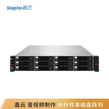 鑫云（Singstor）SS300G-12A万兆光纤网络存储 音视频制作多机共享磁盘阵列 标配 整机168TB（含12块14T原厂匹配SAS硬盘）