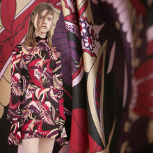 煊缎 丝绸布料 12姆米薄款不透缎面真丝素绉缎衬衫 裙子服装面料