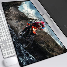 LOMAZOO 大号鼠标垫个性机车摩托车周边 防滑电脑键盘桌垫锁边游戏学生家用书桌垫 15 900X400X3MM