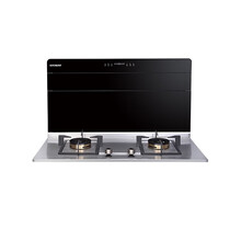 欧诚自动翻盖分体式集成灶 侧吸下排式抽油烟机灶具 嵌入式燃气灶智能集成环保灶具套餐K5 750MM烟灶套装(不锈钢燃气灶) 天然气