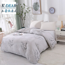 KDEAR被子内胆套棉絮被套防钻毛褥子套垫被套包棉花垫被棉胎褥子被芯套 招展  灰 230x250cm