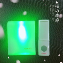七彩闪光无线门铃家用远距离一拖一拖二老人聋哑人呼叫强闪光 一按钮一接收机(标配)