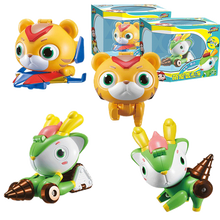 猪猪侠竞球小英雄萌宠变形车铁拳虎阿五冰冰大山助力滑行儿童小孩玩具全套 【萌宠变形车】阿五+冰冰