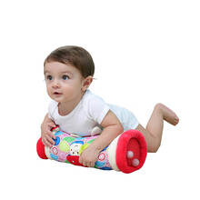 婴儿多功能辅助学爬行滚筒 学步 益智健身趴趴爬学爬玩具！ 粉色猫咪爬筒