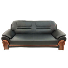 赣凯鑫 办公沙发会客接待沙发商务办公沙发韩皮三人位657