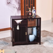 慢象红木家具血檀（学名：染料紫檀）茶水柜餐边柜新中式小茶水柜厨房碗柜储物柜玄关柜 茶水柜