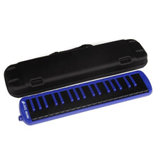 孔声口风琴37键儿童中小学生初学者练习口吹琴教学课堂高级专业演奏级舞台乐器 37键-F-37S键蓝黑
