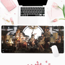 镇魂歌 鼠标垫超大号女生卡通动漫游戏周边二次元可爱加厚锁边网吧键盘垫笔记本个性定制订制办公电脑桌垫 名媛茶话会 300x800x4mm