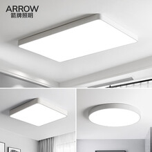 ARROW箭牌照明 北欧客厅灯套餐led吸顶灯卧室灯餐厅灯具全屋套餐组合灯简约现代家用 套餐1【2室1厅】优雅白 单色白光