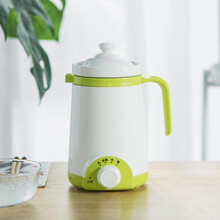 FEDAIR养生杯电炖杯煮粥杯养生壶烧水杯牛奶加热杯办公室陶瓷电热水杯 浅绿色