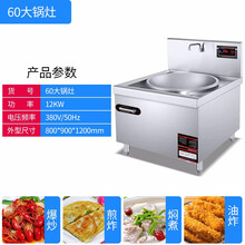 双亚 商用大功率80电磁大锅灶30kw15kw20kw25kw 电炒炉饭店厨房学校食堂专用电磁炉灶台 60大锅灶（12KW）